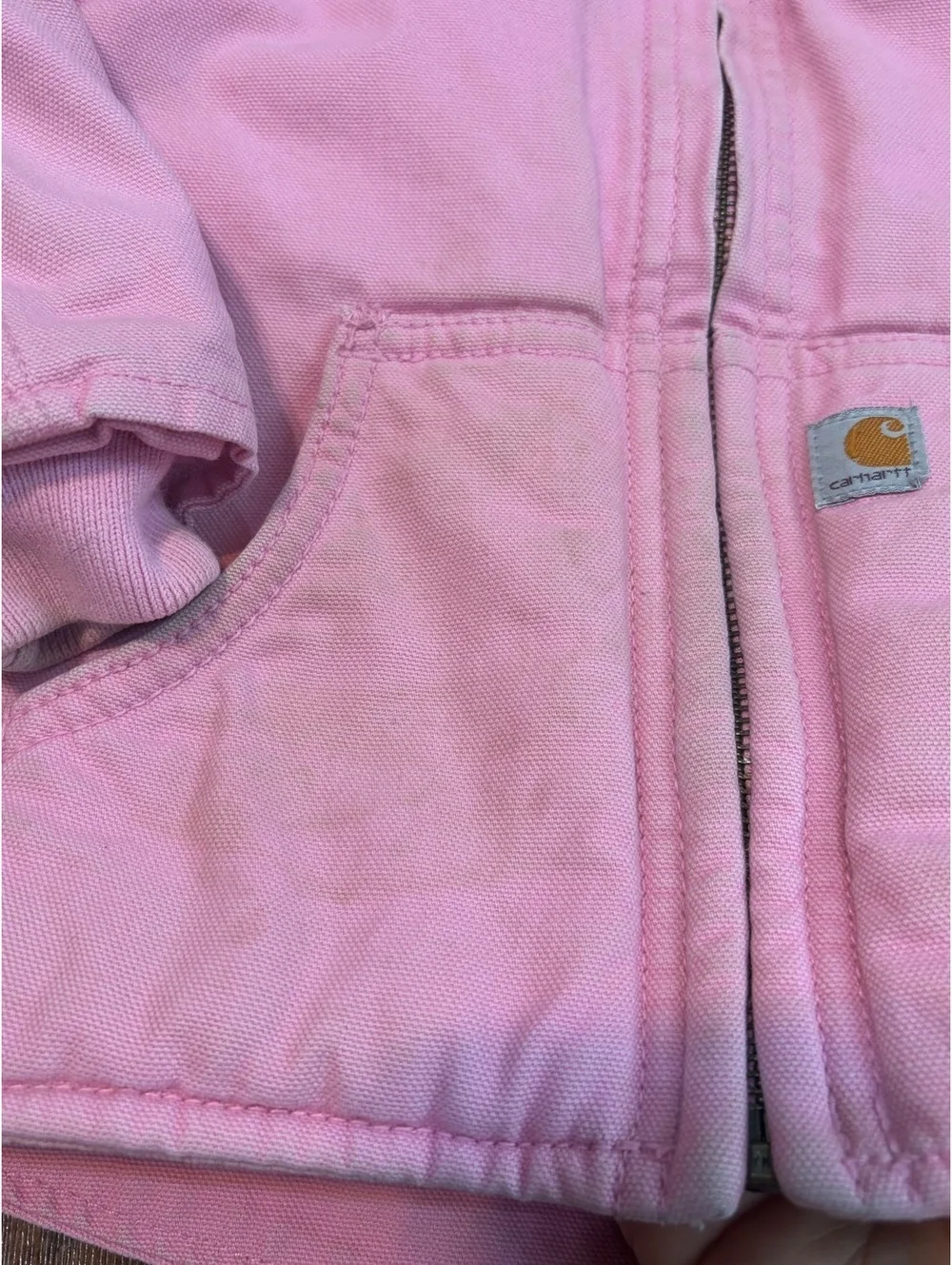 Carhartt Girls Pink Sherpa Lined Jacket 2T